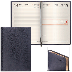 Ежедневники с покрытием "под кожу и ткань"