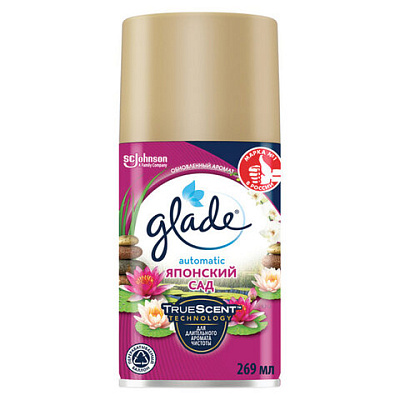 Сменный баллон 269 мл, GLADE "Японский сад" для автоматических освежителей, 864980, 701787