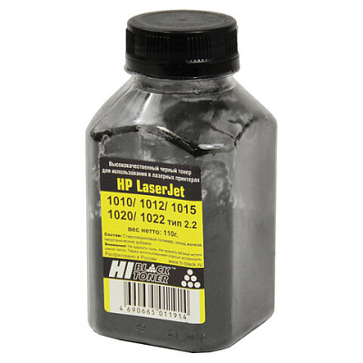 Тонер HI-BLACK для HP LJ 1010/1012/1015/1020, фасовка 110 г, 980362006, 361261