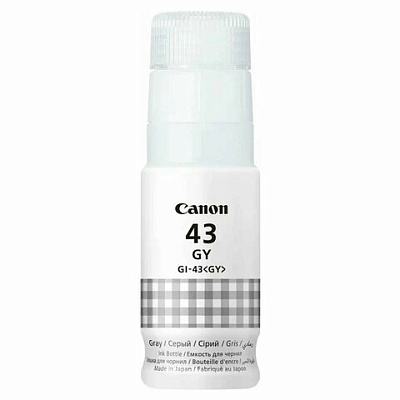 Чернила CANON (GI-43GY) для СНПЧ Pixma G540 / G640, серые, 8000 стр., оригинальные, 4707C001, 364294