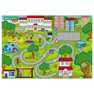 Настольное покрытие BRAUBERG KIDS, А3+, пластик, 46x33 см, "Лабиринт", 273620