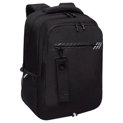 Рюкзак GRIZZLY школьный, анатом. спинка, 2 отделения, д/мальч., BLACK STRIPES, 42х31х22см,RU-532-1/2, 274215