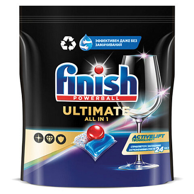 Капсулы для посудомоечных машин 60 шт., FINISH Ultimate "All in 1", 3264527, 701764