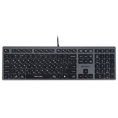 Клавиатура проводная A4TECH Fstyler FX50, USB, 109 кнопок, серая, 1624628, 513918