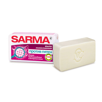 Мыло хозяйственное 140 г, SARMA "Против пятен", 11150, 603484