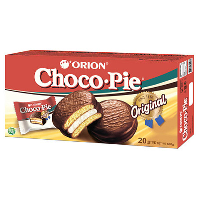 Печенье ORION "Choco Pie Original", 600 г (20 штук х 30 г), 624425