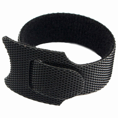 Хомуты-липучки 125x11 мм, на основе ленты Velcro, CABLEXPERT, черные (12 шт.), VT-125x11BK, 514218