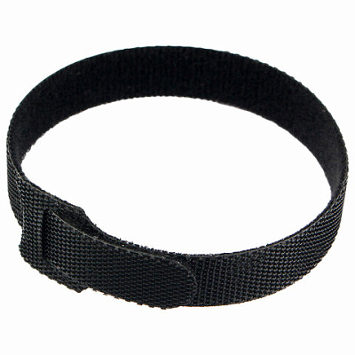 Хомуты-липучки 200x11 мм на основе ленты Velcro, CABLEXPERT, черные (12 шт.), VT-200x11BK, 514219
